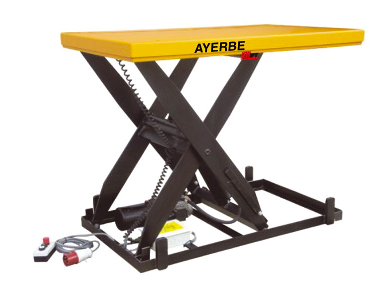 Ayerbe - 580095 - mesa electrohidráulica plataforma. 1 tn - eléctrica