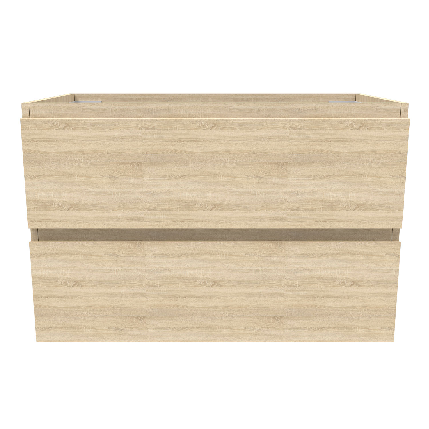 Mueble de baño aica 79 x 44,5 x 52cm, roble, dos cajones