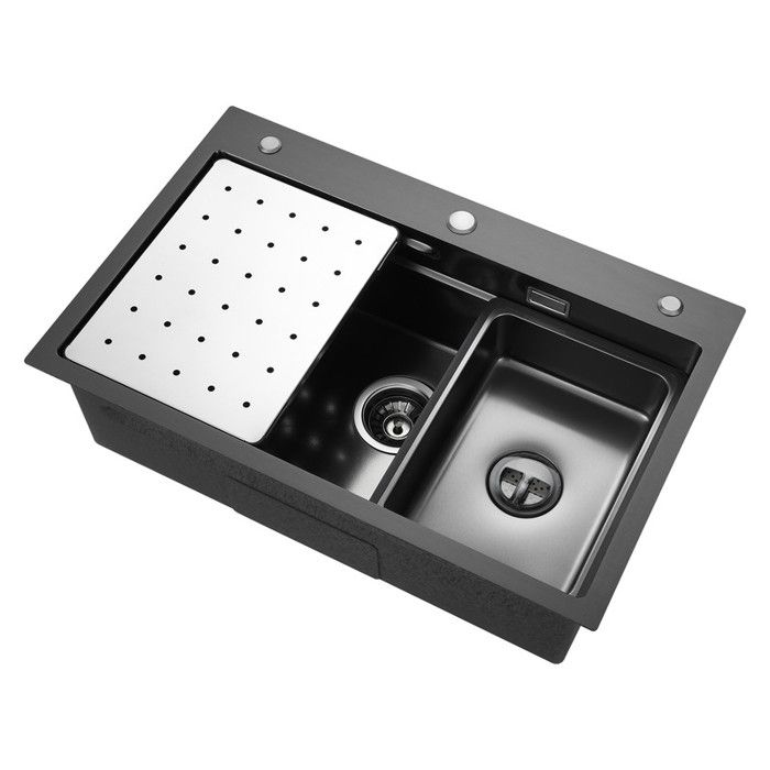 Fregadero de cocina - cecipa max - 70x45cm - acero inoxidable 304 - gris os