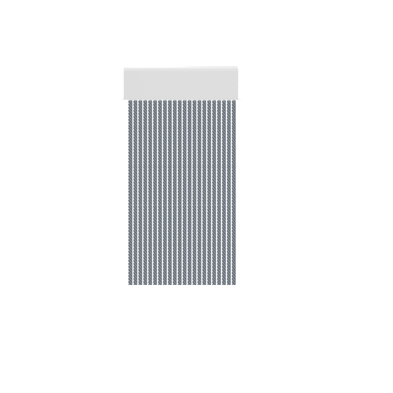 Cortina para puertas de PVC wire transparente / 120 x 220