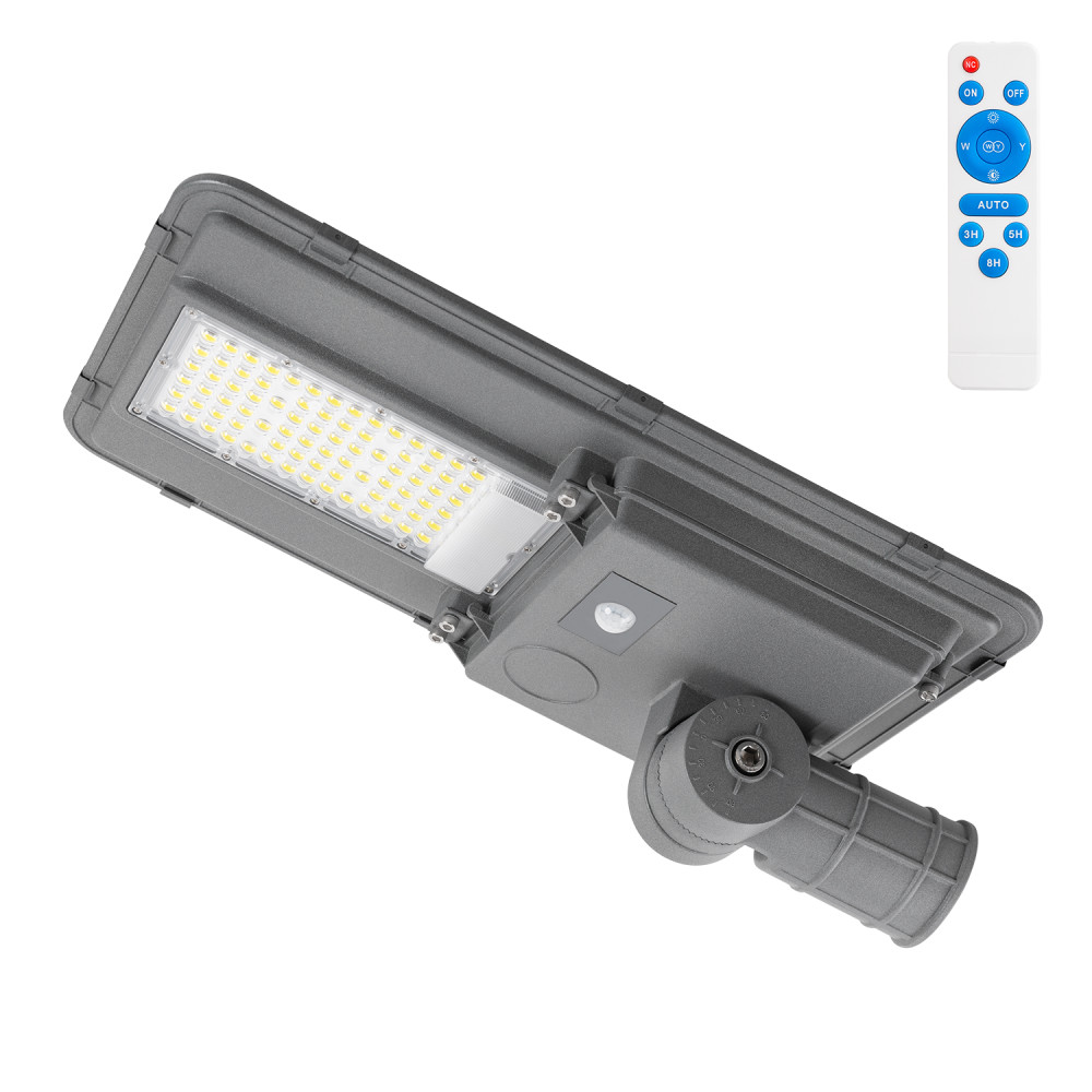 Farola LED solar 150w 5000k panel 6v 20w batería 15ah sensor/control remot