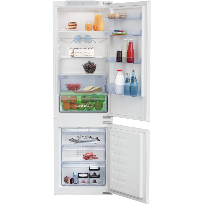 Frigorífico combi beko bcha275e4sn integrable no frost e-display 178 cm