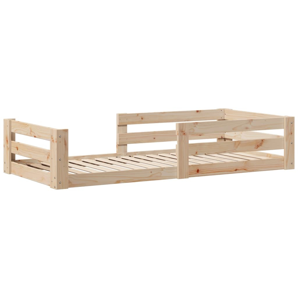 vidaXL estructura de cama sin colchón madera maciza de pino 70x140 cm