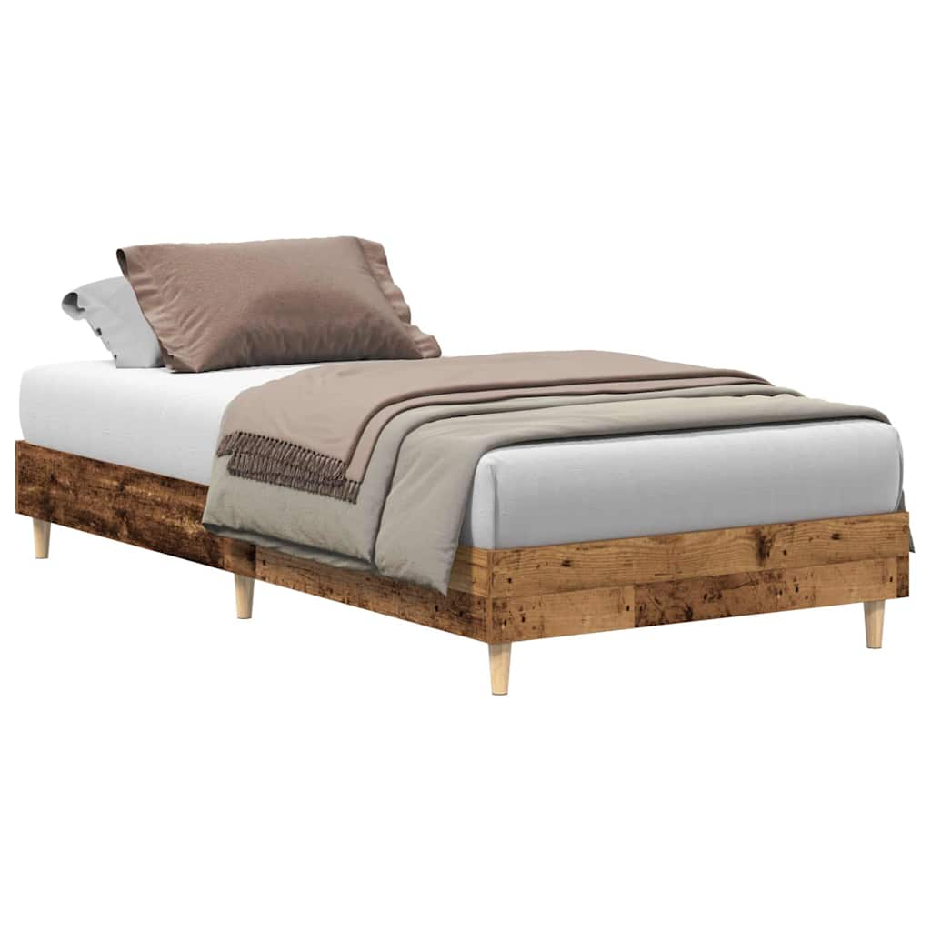 vidaXL estructura de cama sin colchón madera vieja 90x190 cm madera