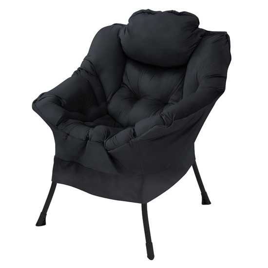Sillón de relax para el salón butaca individual de lectura negro