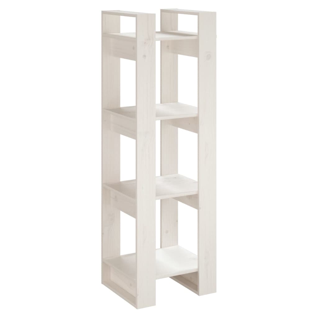 vidaXL estantería/divisor de espacios madera pino blanco 41x35x125 cm