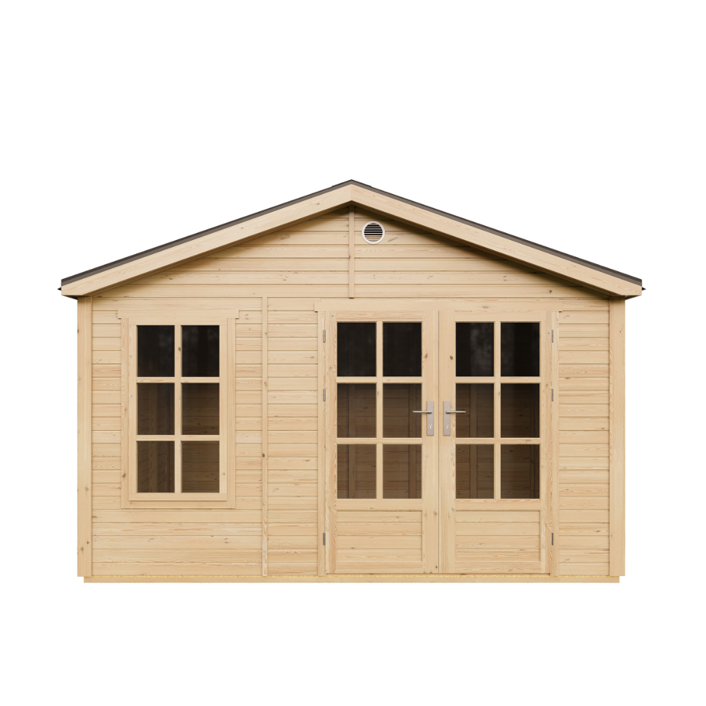 Timbela m734a caseta jardin exterior de madera 370 x 240 cm