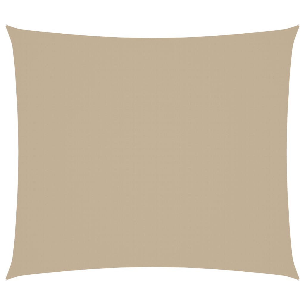 Toldo de vela rectangular tela oxford beige 2,5x3 m