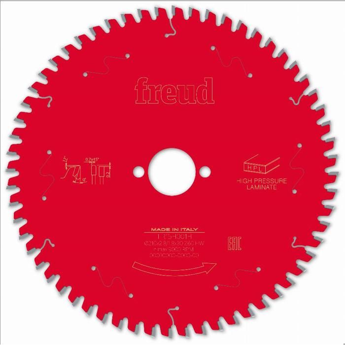 Cuchilla para sierra circular portátil freud - ø210 2,8/1,8 al30 z60 tp 0°