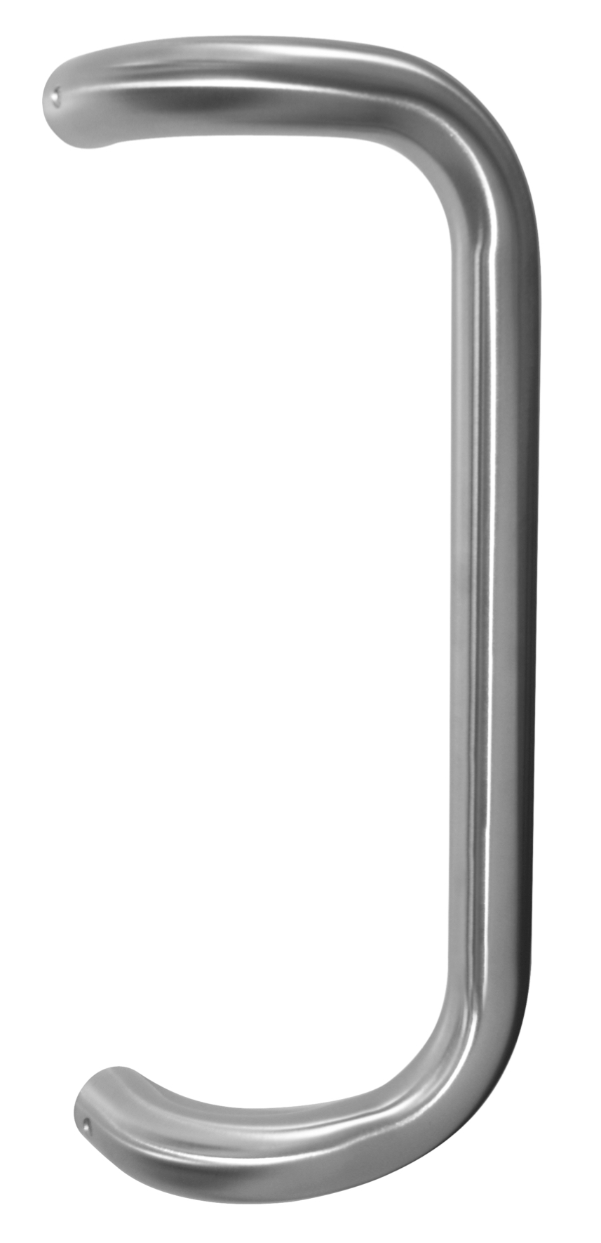 Tirador diam 32 mm, ejes 350 mm, inox, lacado negro mate