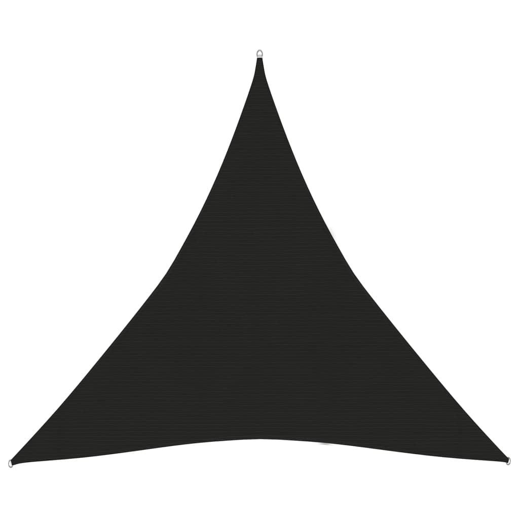 Vela de sombra/sombrilla 160 g/m² negra 4,5 x 4,5