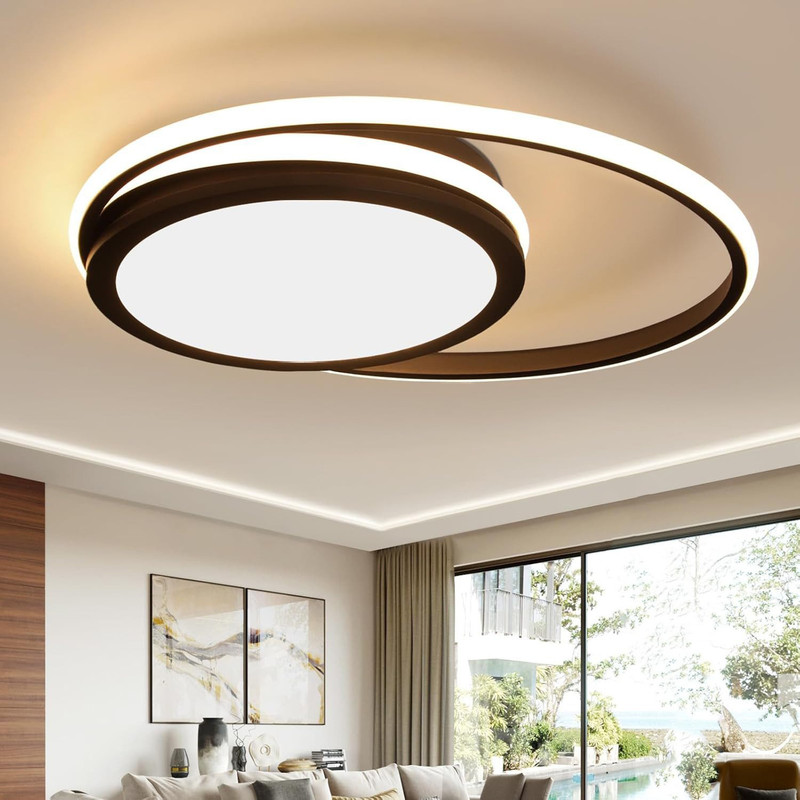 Nettlife plafon de techo LED para - plafon negra regulable plafon