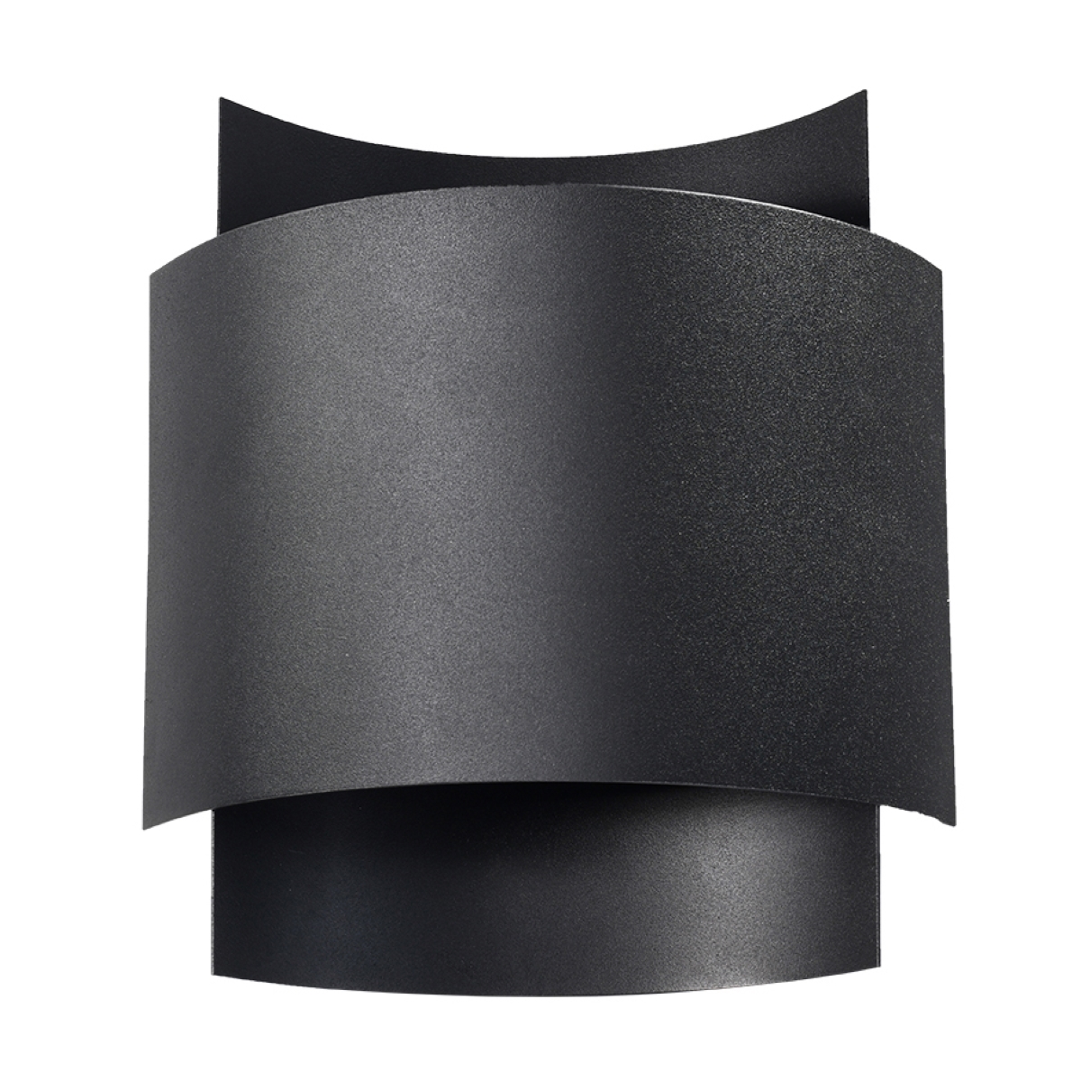 Lámpara de pared impact 1 negro acero 22x23x11cm