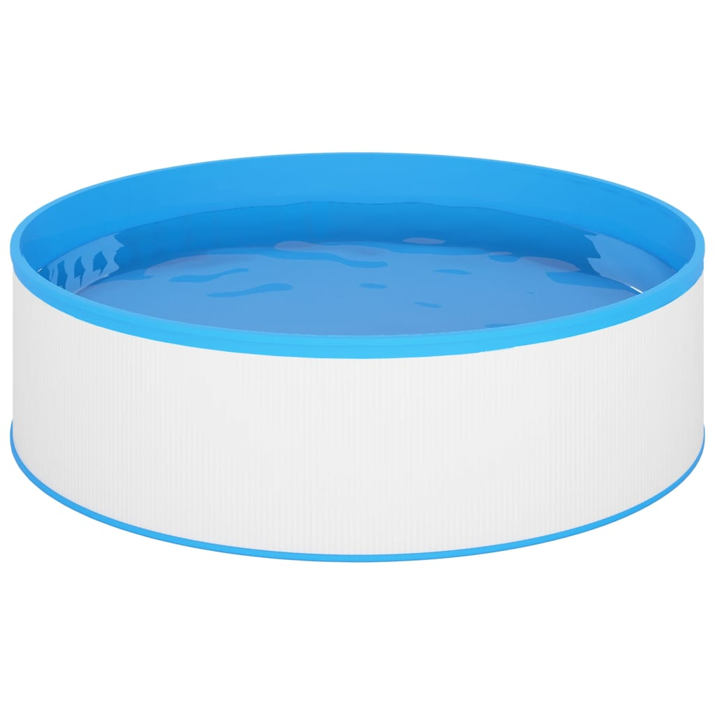 vidaXL piscina de chapoteo blanca 350x90 cm