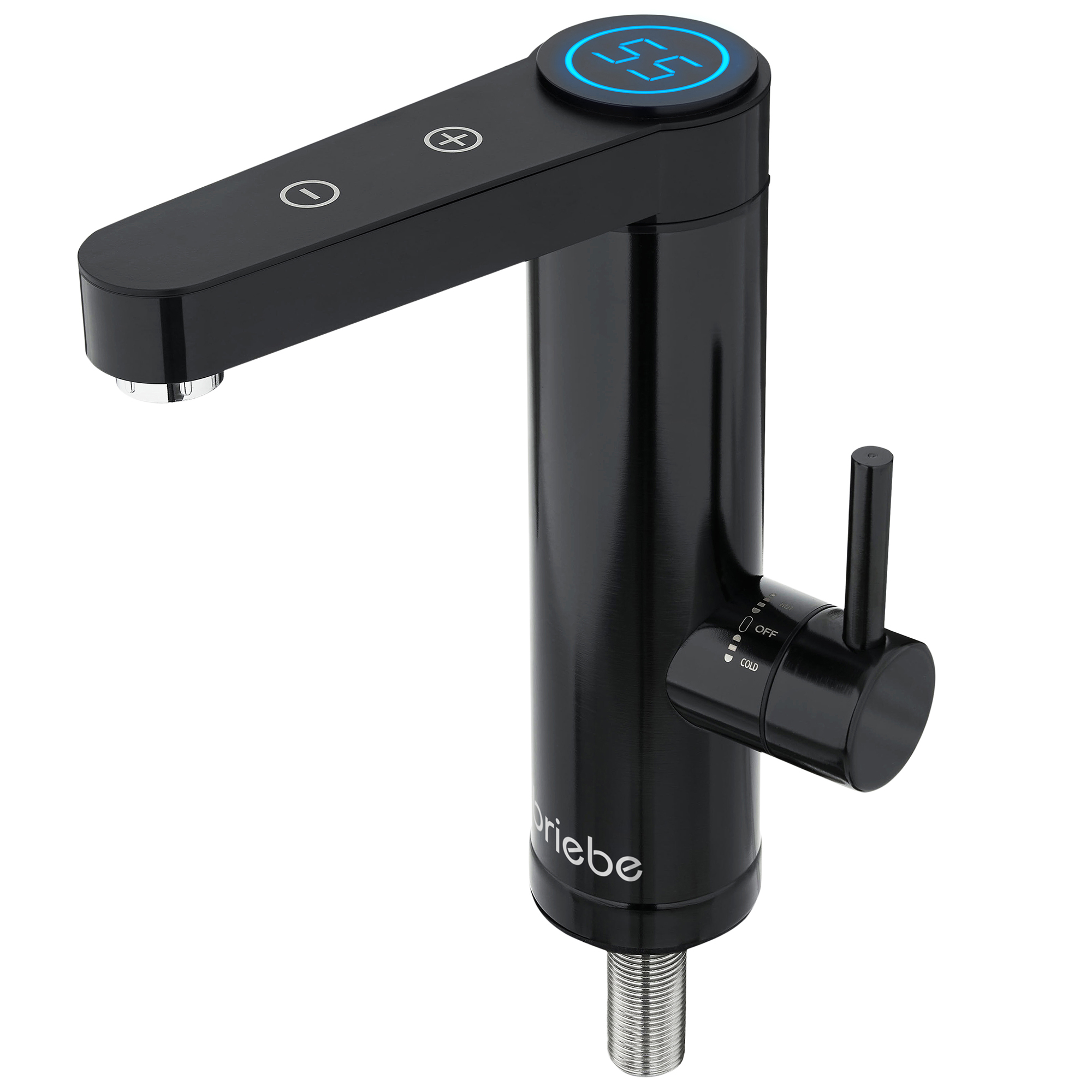 Grifo calentador agua eléctrico instantáneo briebe ih1206 negro 3600w