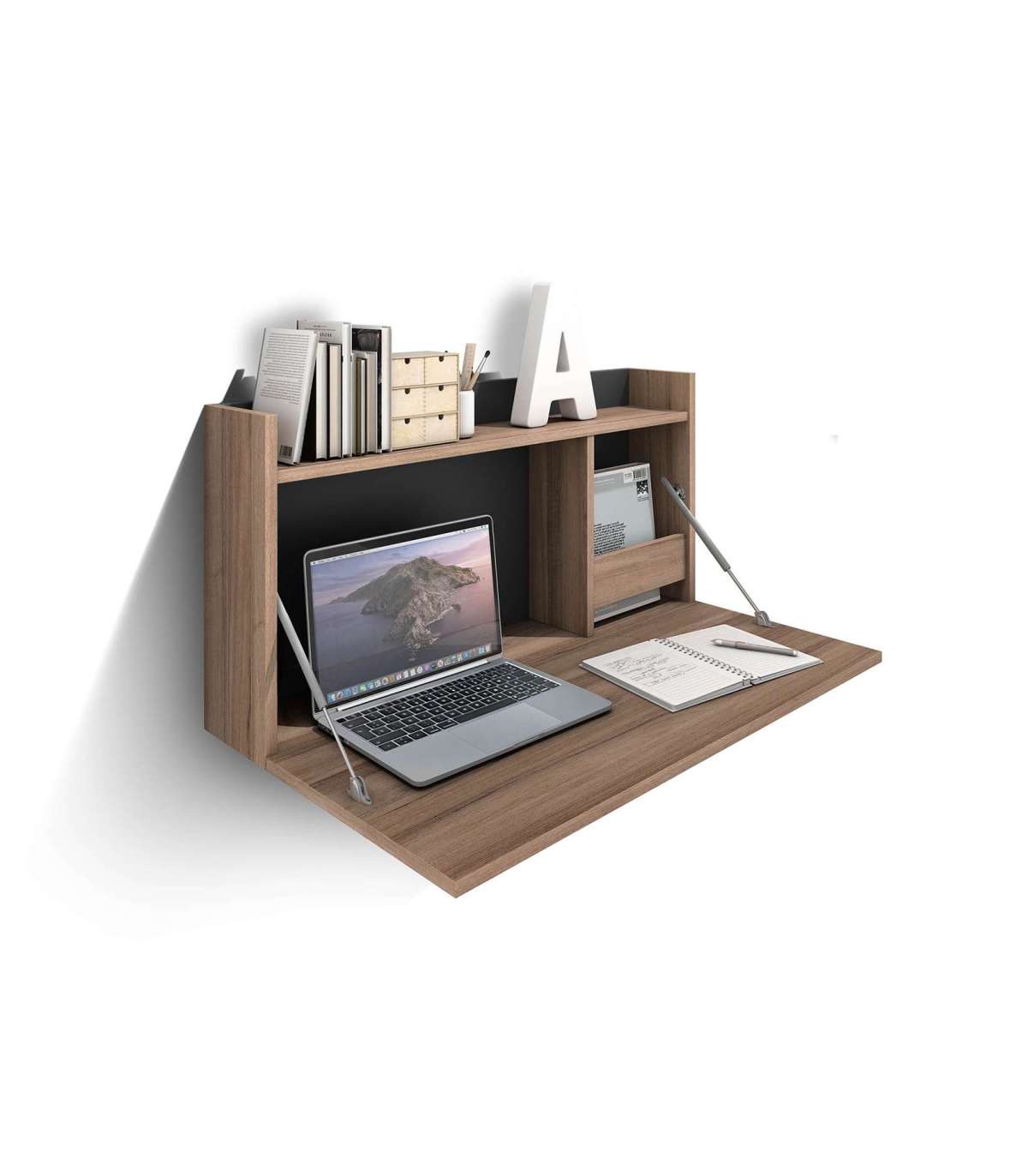 Mesa estudio para colgar funcional y compacta mod-murillo