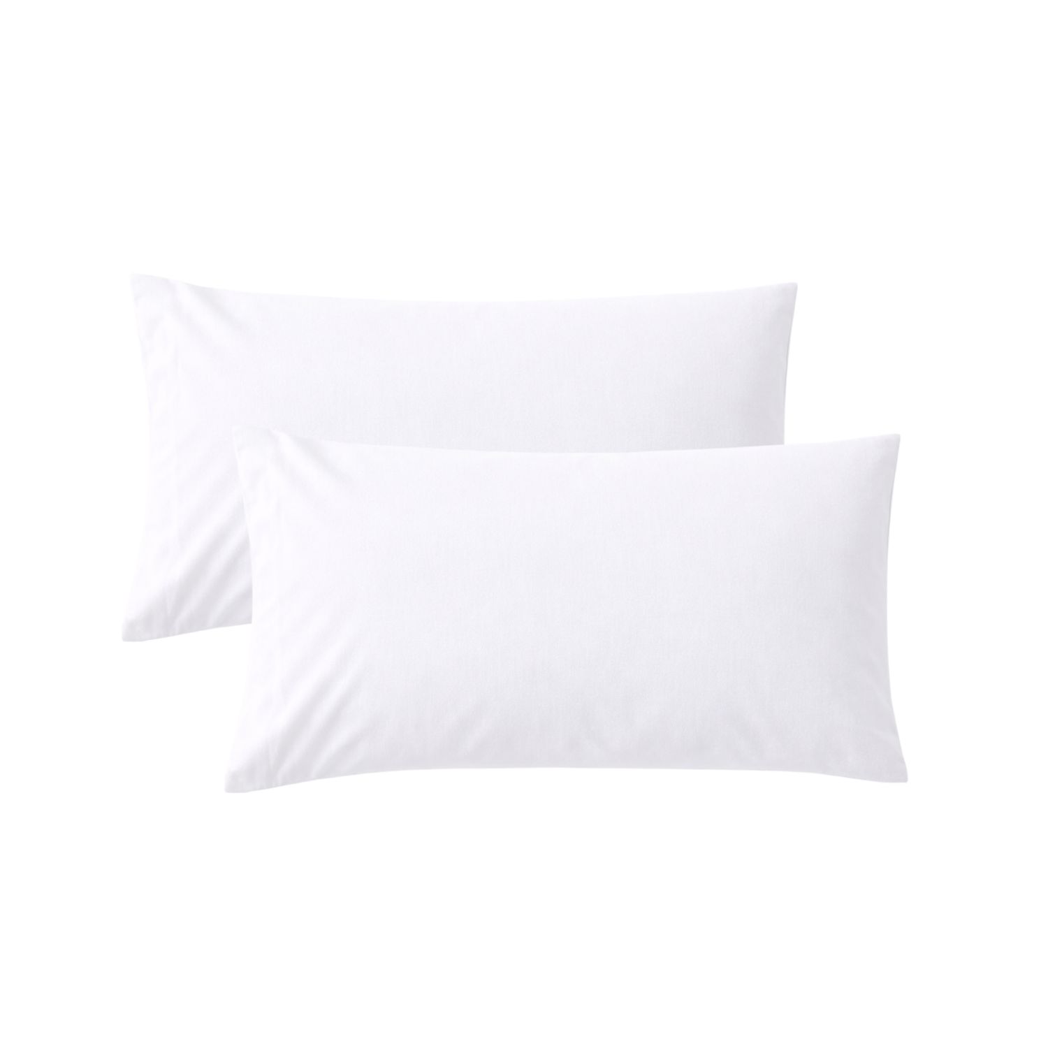 Pack 2 fundas almohada blanco 75cm - 100% algodón - donegal collections