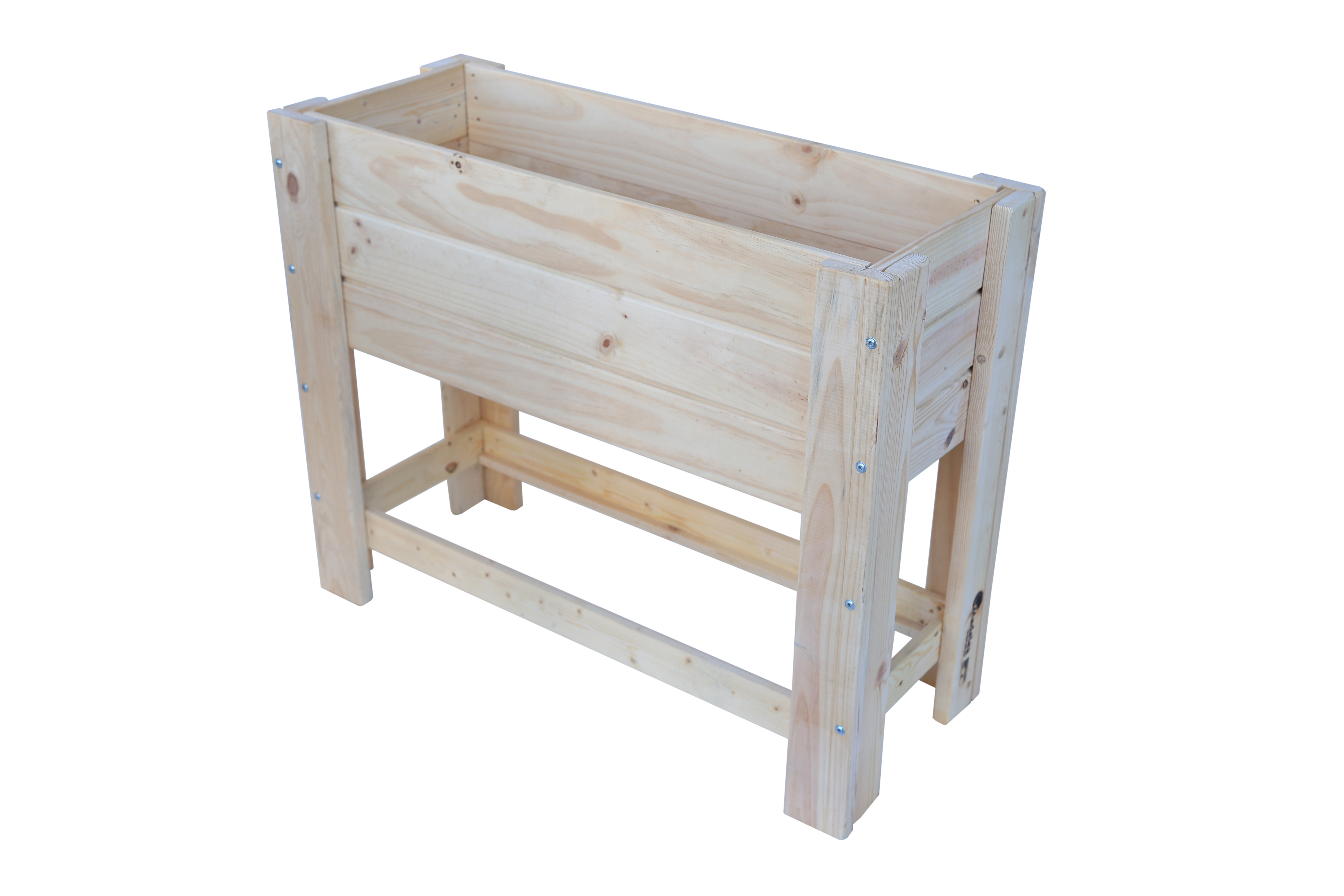 Mesa de cultivo de madera 99x39x80 80l huertezuela natural-madelea