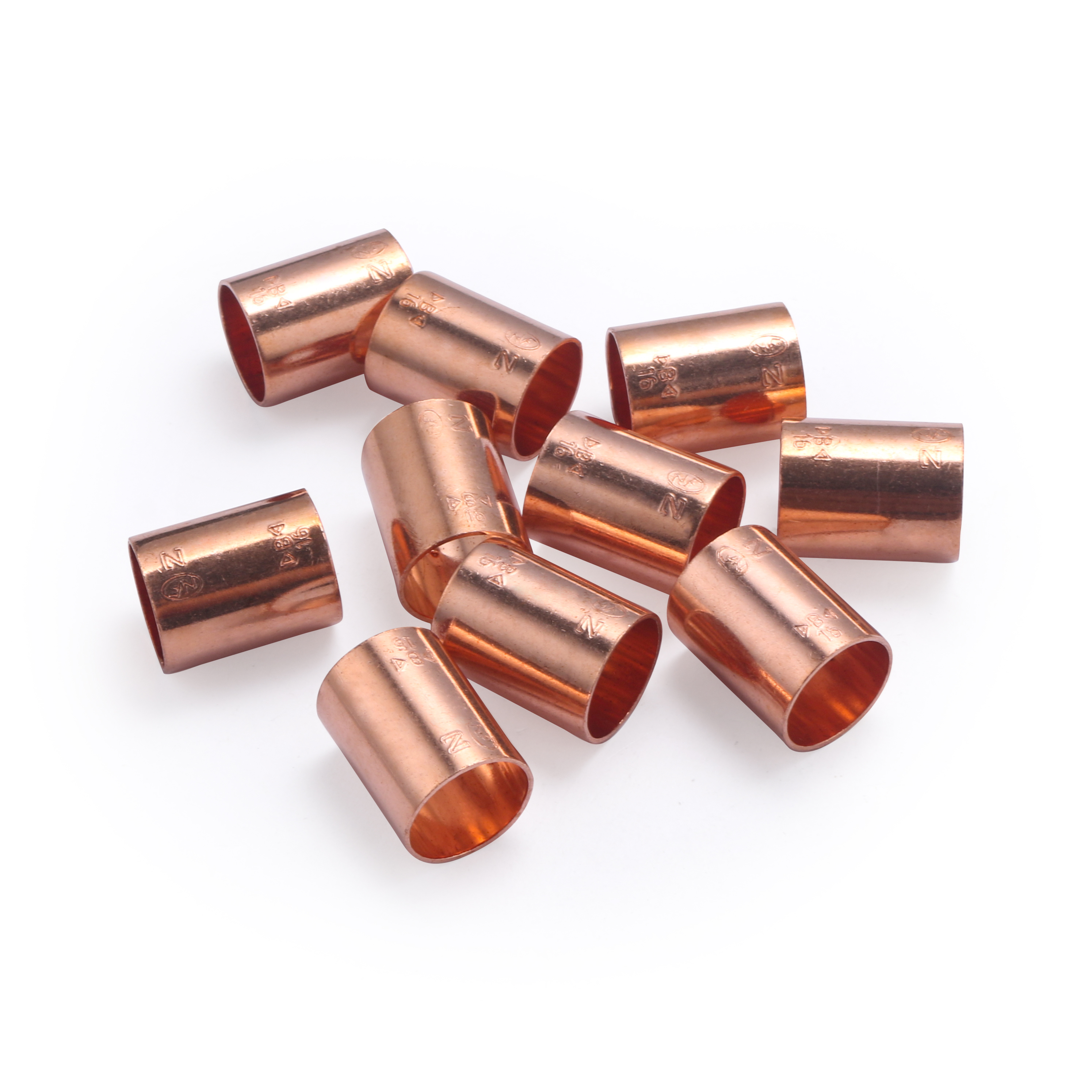 10 casquillos iguales dobles hembra hh de 16 mm