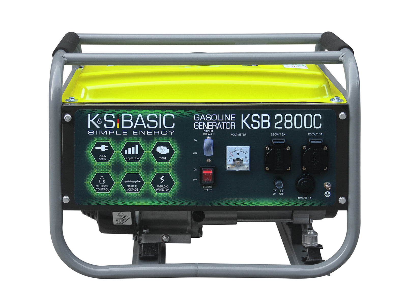 Generador gasolina K&S Basic KSB 2800C monofásico 2800W