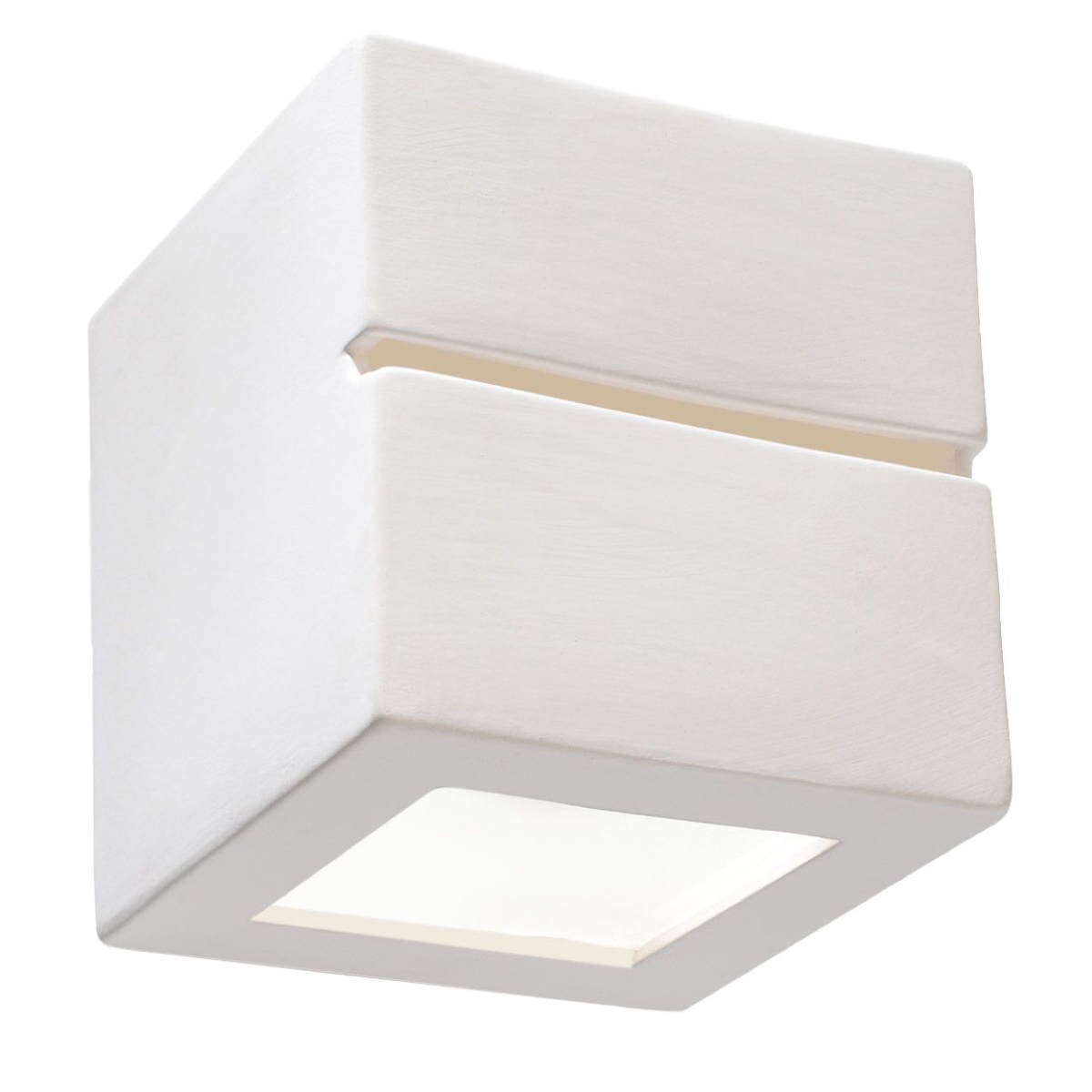 Lámpara de pared leo 1 blanco cerámica 14x14x14cm