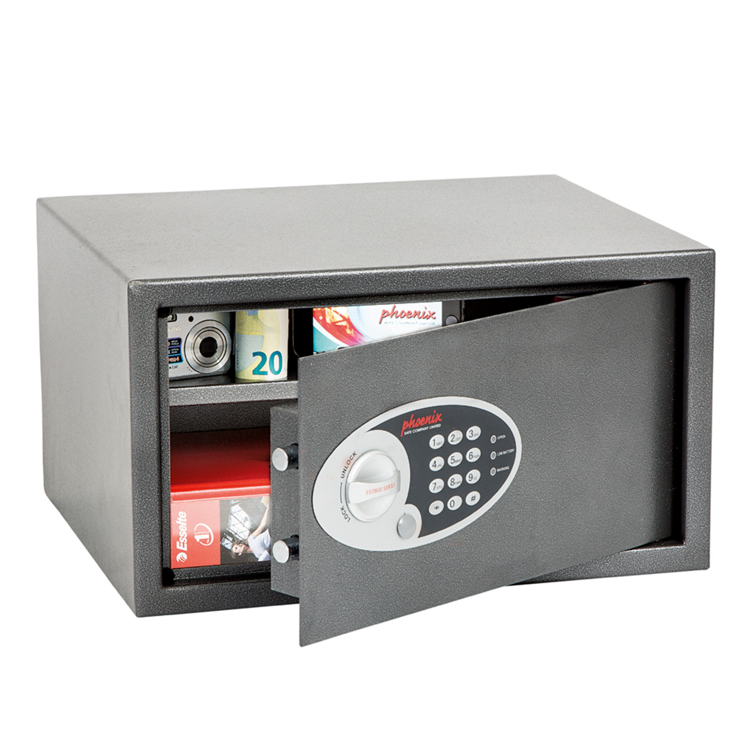 Phoenix vela hogar oficina ss0800k t3 caja fuerte con cerradura electrónica