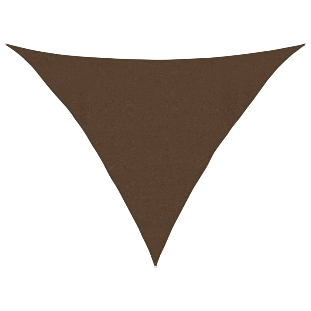 vidaXL toldo de vela marrón hdpe 160 g/m² 4x4x5,8 m