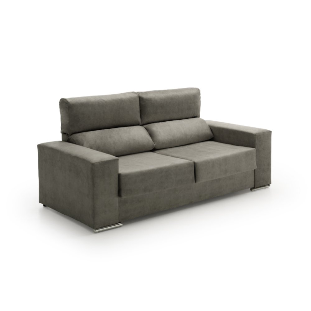 Sofa chaise longue reclinable beatrice gris oscuro derecha