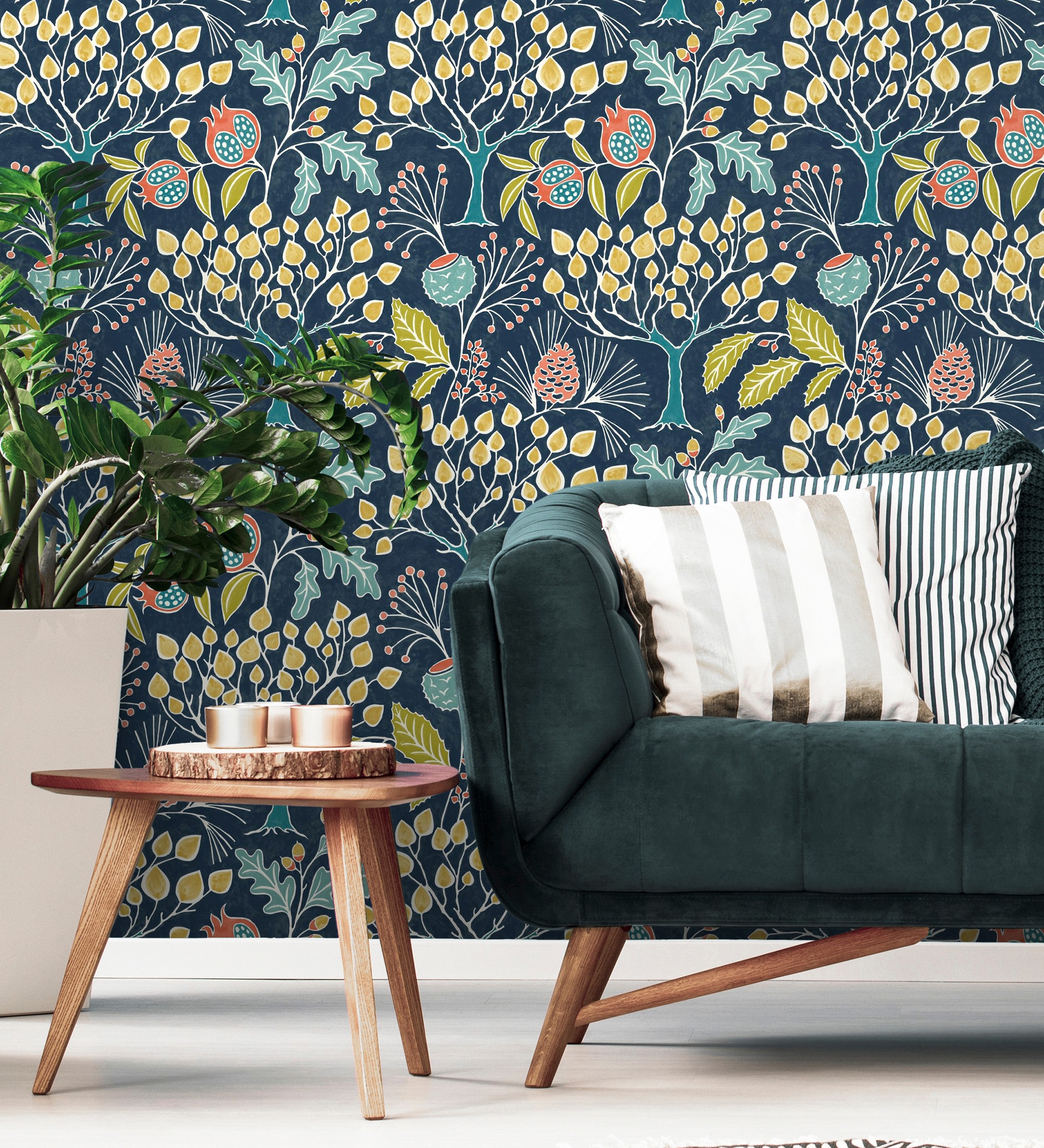Papel pintado gaulan nórdico de árboles con 5.23m²