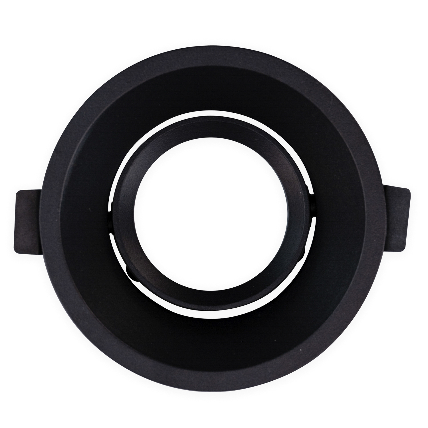 Aro redondo orientable para bombilla LED gu10 negro(mts75-n)