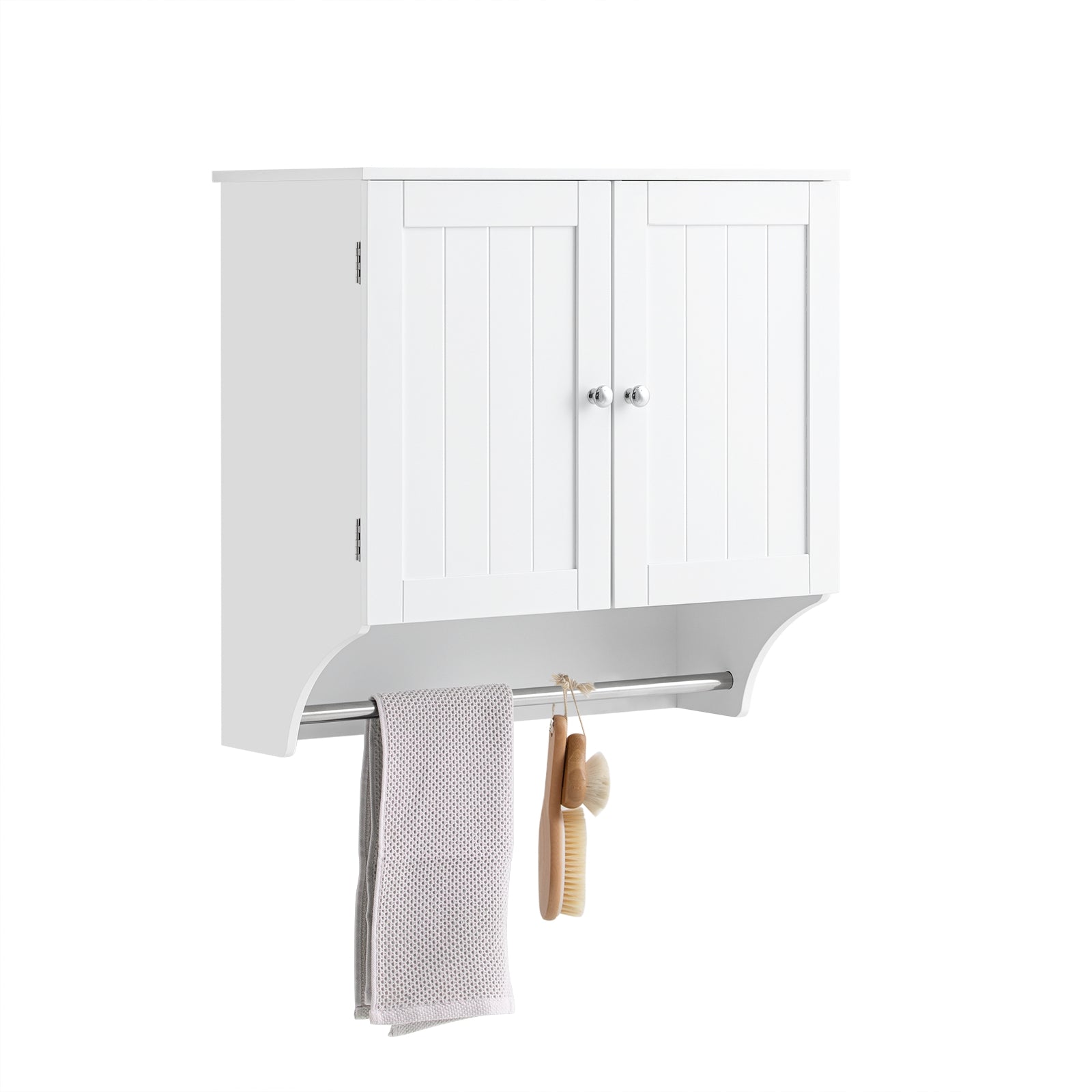 Mueble de pared con 2 puertas 1 toallero blanco sobuy bzr84-w