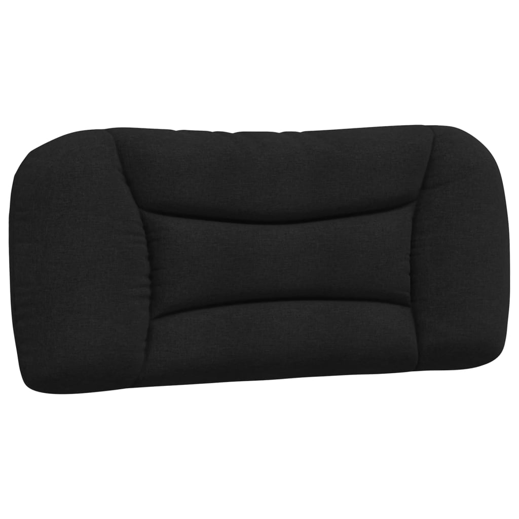 vidaXL cabecero de cama acolchado tela negro 80 cm