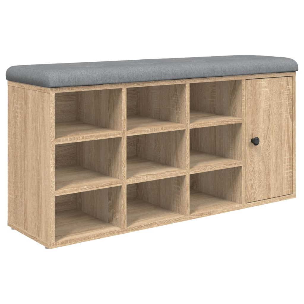 vidaXL zapatero madera de ingeniería roble sonoma 102x32x50 cm