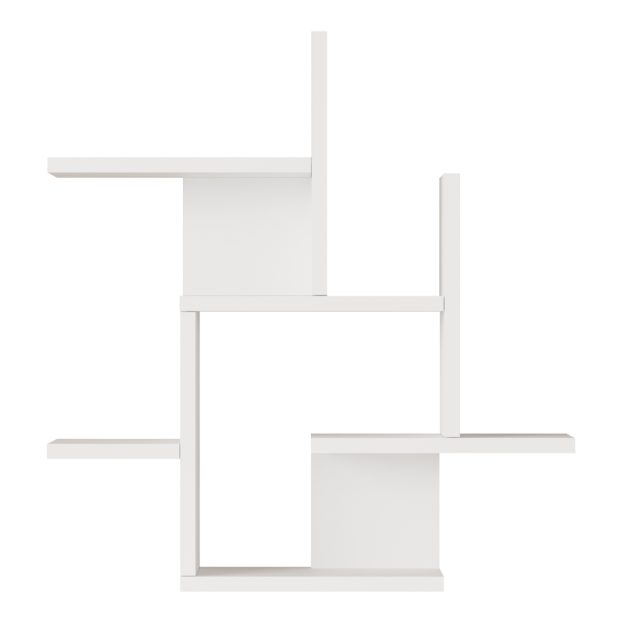 Estantería de pared reyna 66x63x15 cm - blanco [en.casa]