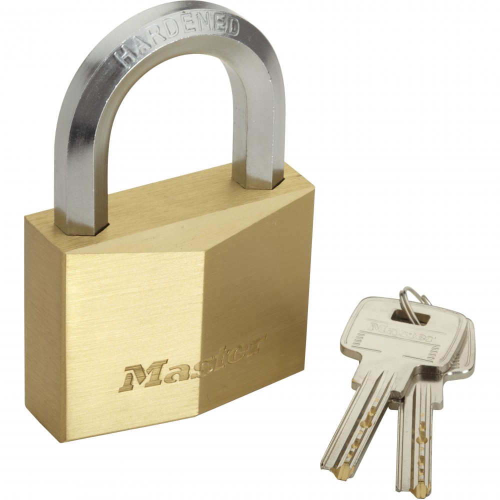 Candado con llave de latón master lock, l.60 mm