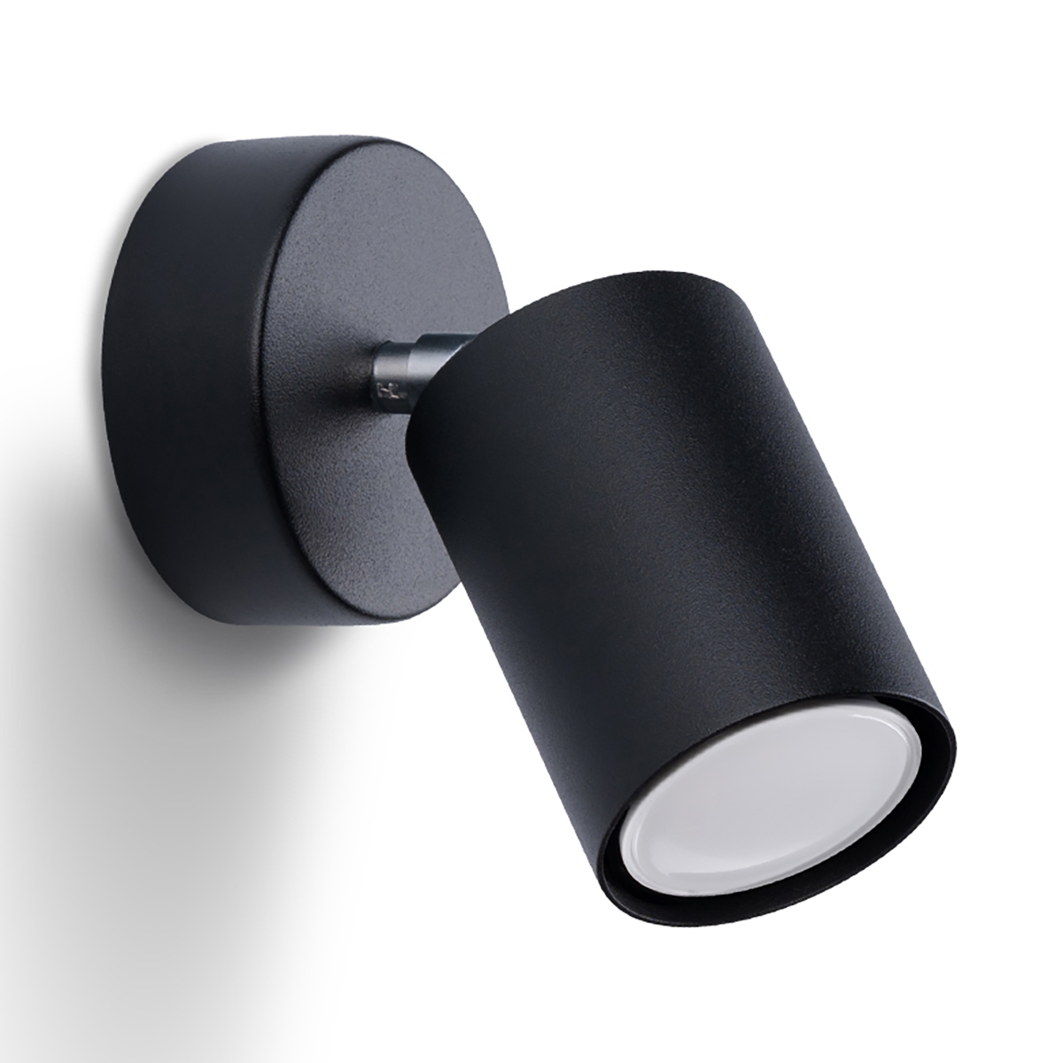 Lámpara de pared lemmi 1 negro acero 8x18.5x8cm