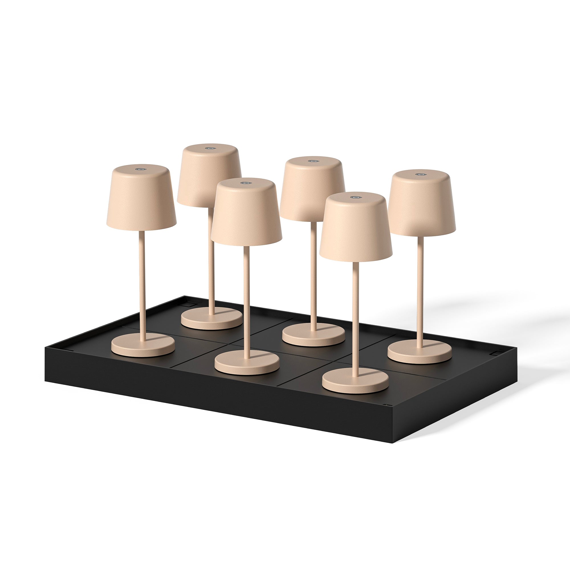 Juego de 6 lámparas de mesa con base h22cm kelly mini