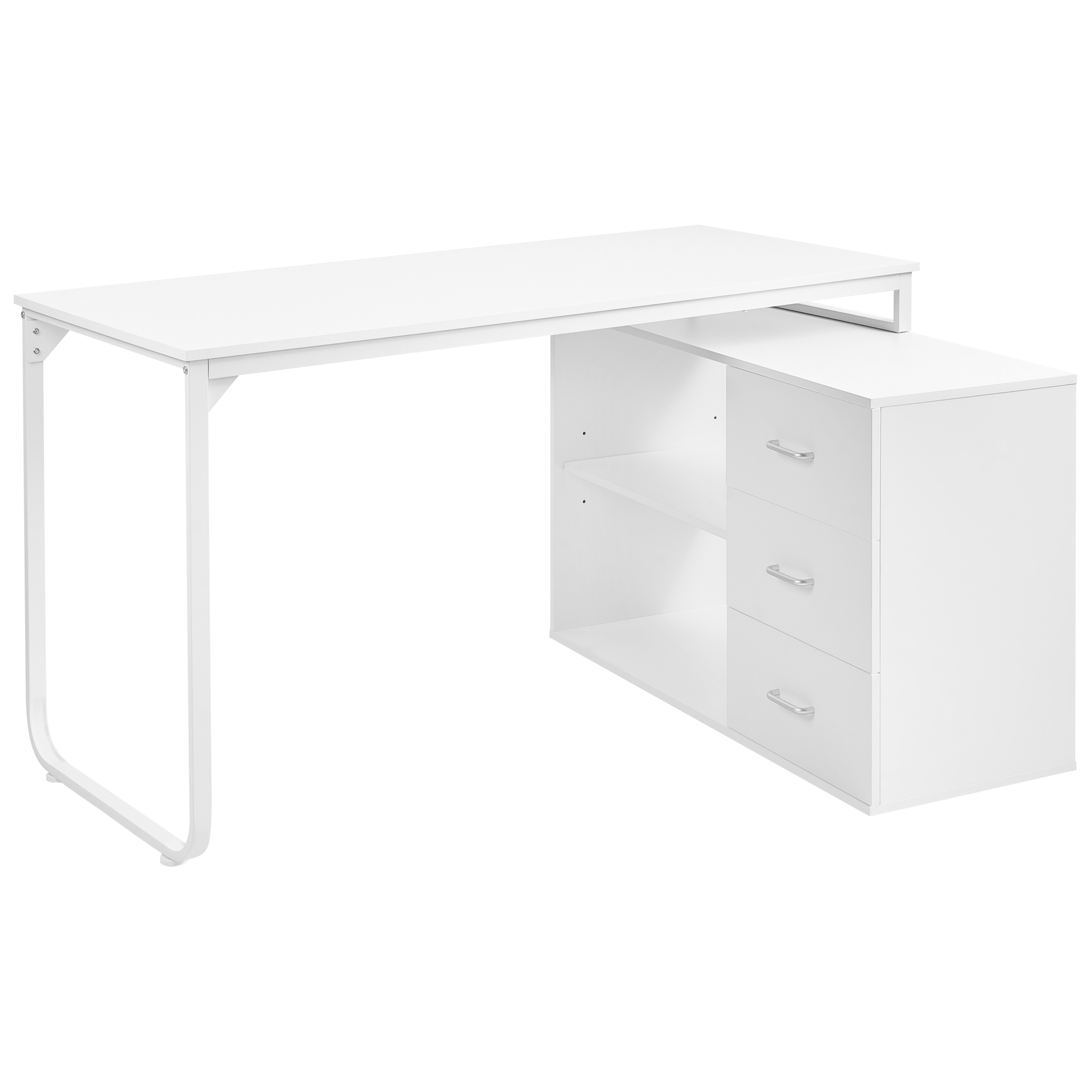 Escritorio esquinero sogne 140 cm 100 cm blanco