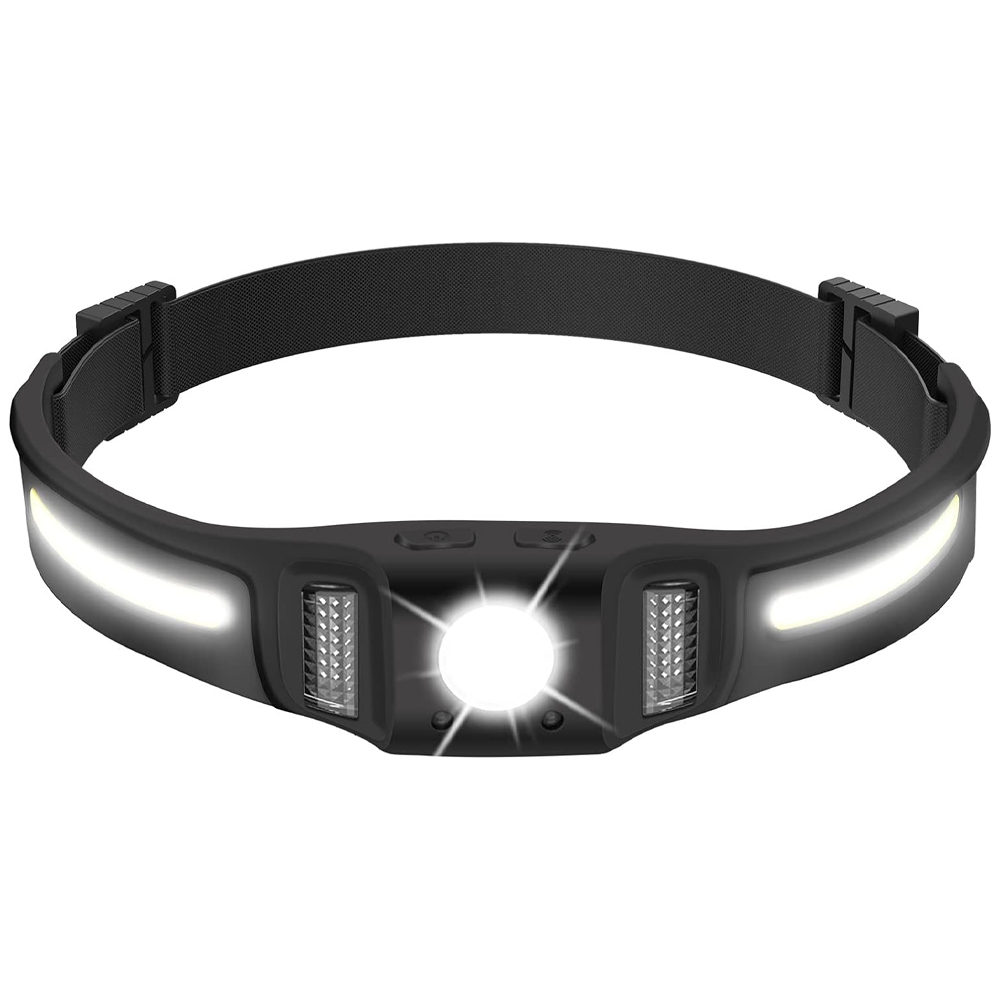 Linterna LED 650lm luz roja sensor 10 modos 270° USB-C IPX4 recargable