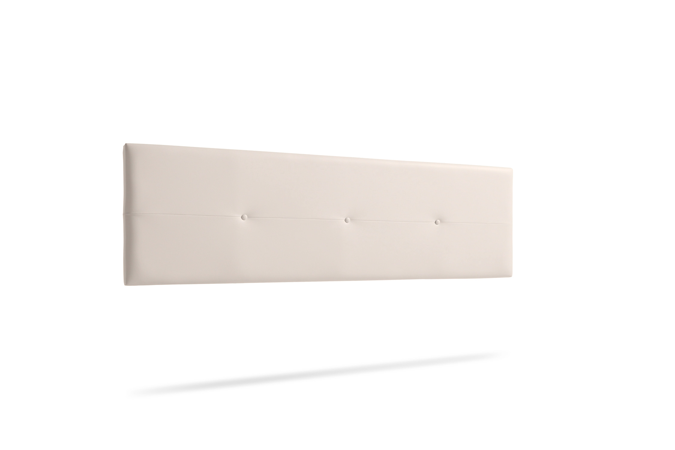 Cabecero tapizado napoli polipiel 115x50x5 cm - beige - moonia