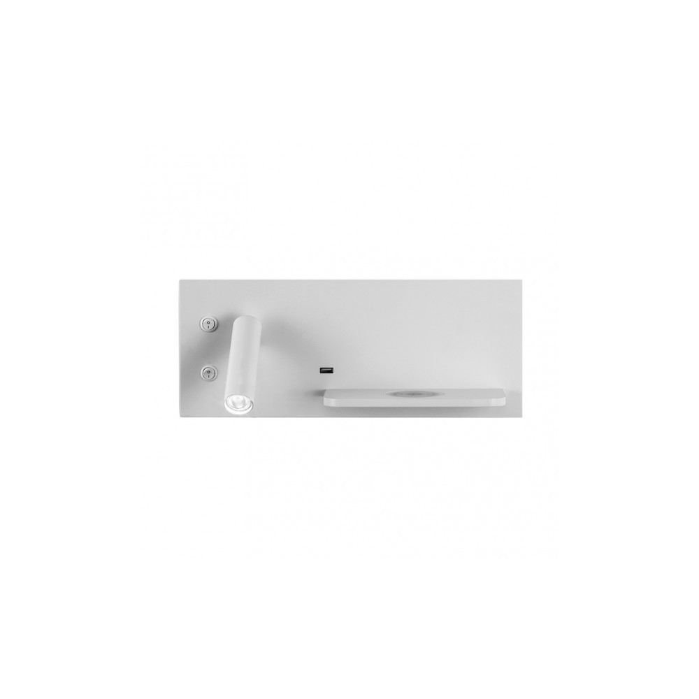 Fab 17136iz01 | aplique 2+8w 4000k velazquez izqdo blanco usb+qi 130lm dob