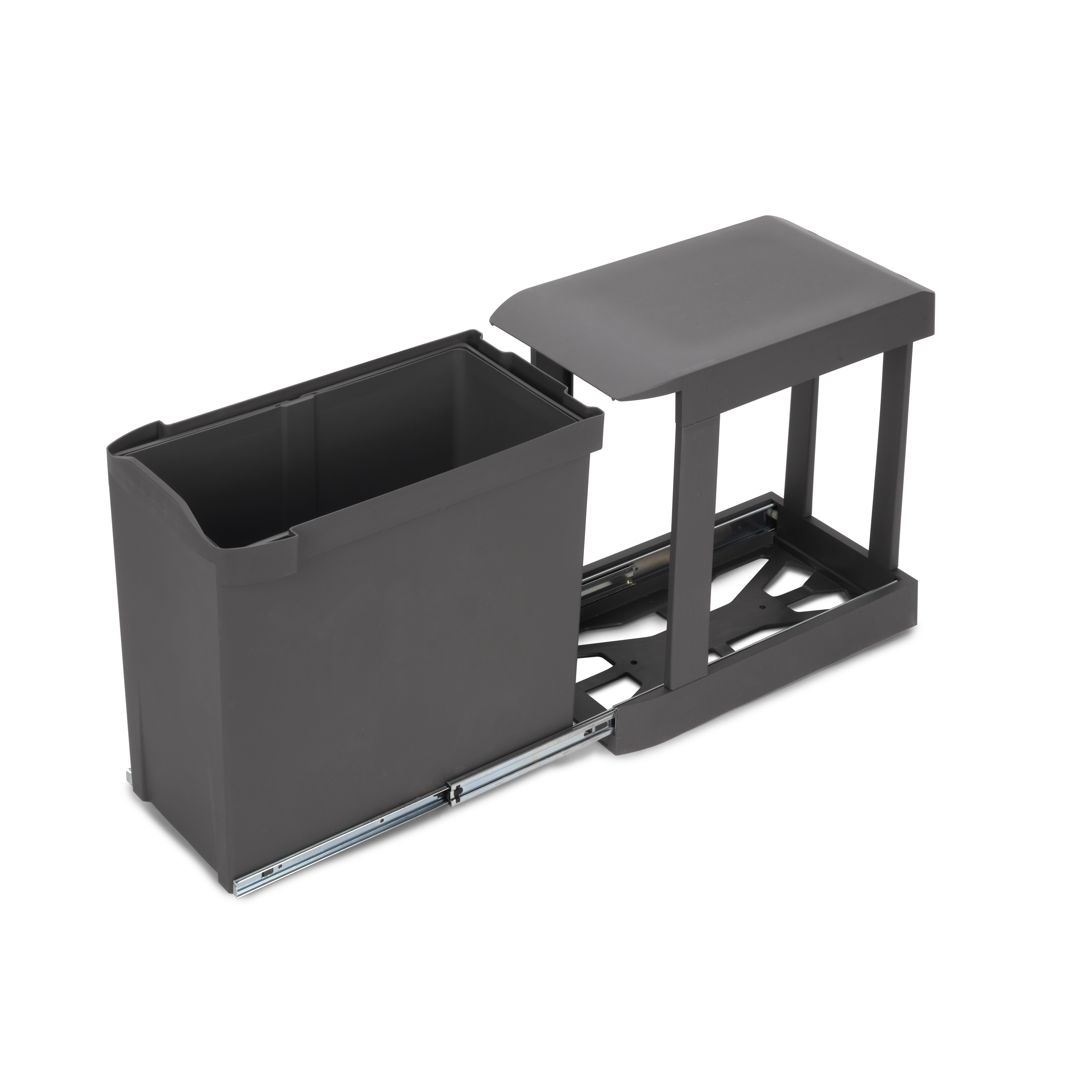 Contenedores de reciclaje para cocina, 1 x 30l, fijación inferior y