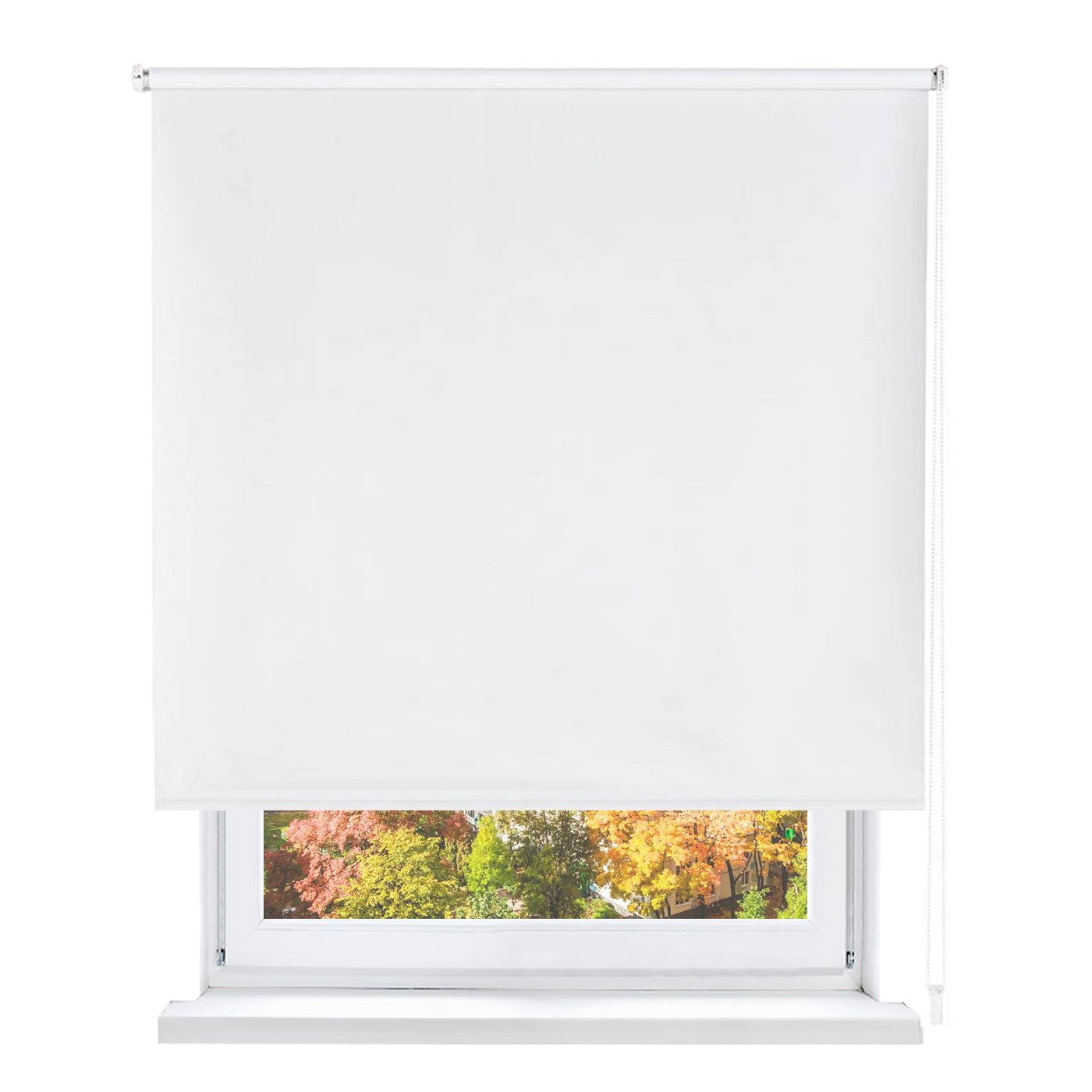 Home mercury- estor enrollable opaco, blackout (blanco, 100x180cm)
