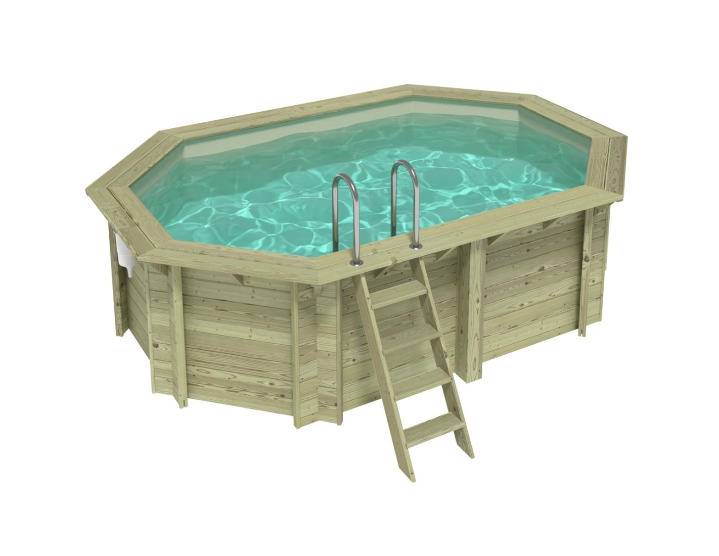 Piscina de madera nemo 4.3x3 – h.1.18, arena, - sin solera - bas7302ospu3