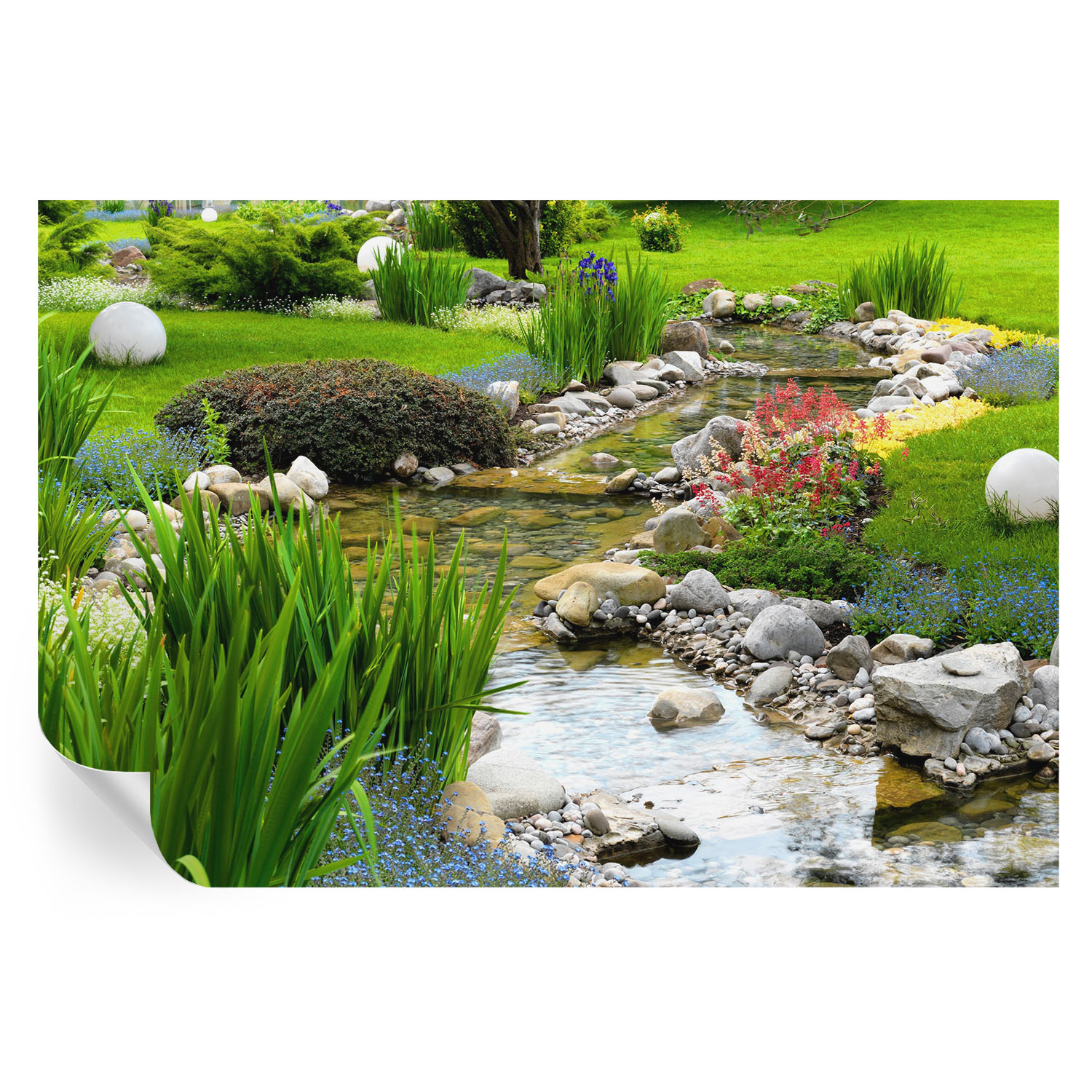 Papel pintado para paredes jardín idílico 104x152 tulup