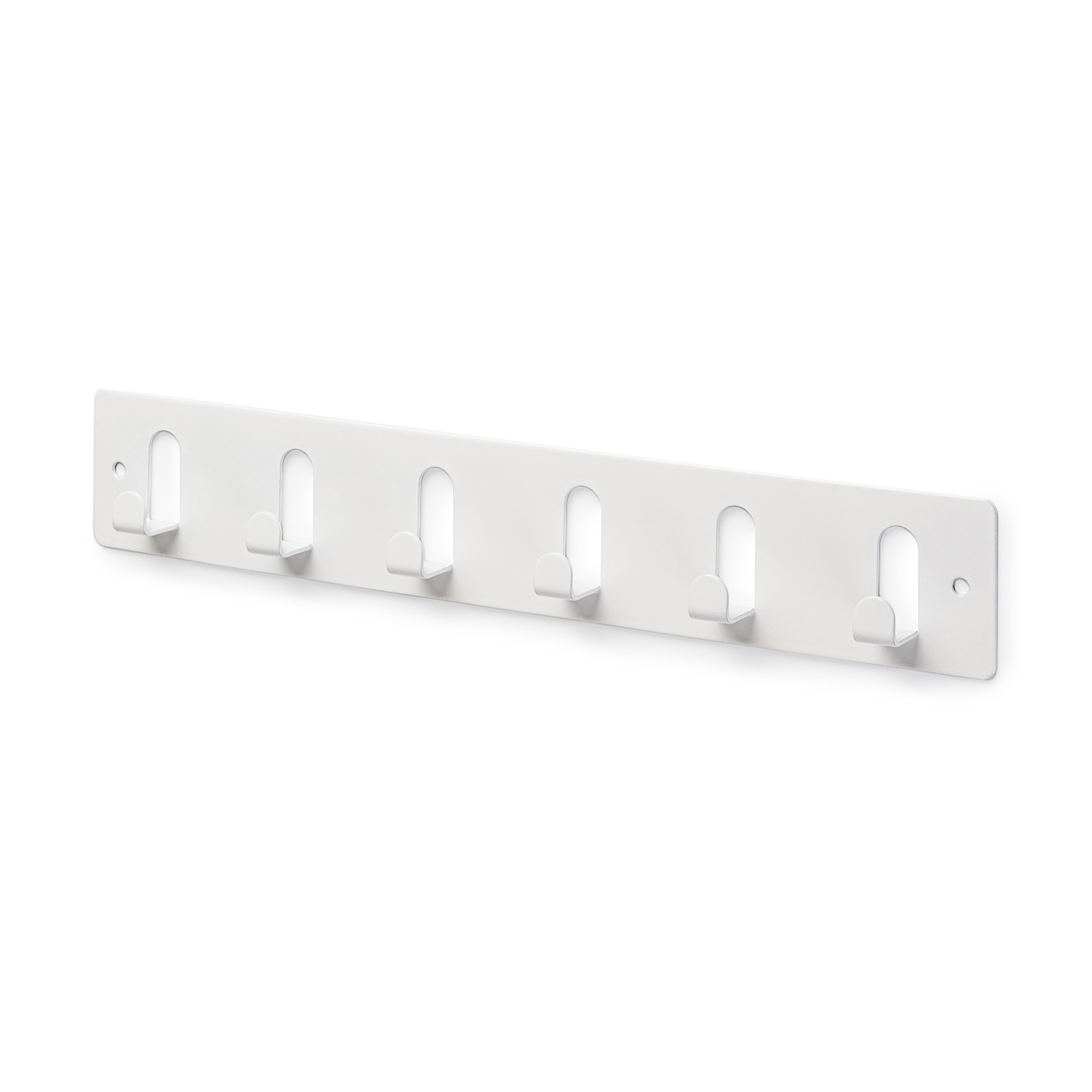 Perchero de pared rei c1031 | 300x50x21 mm | blanco