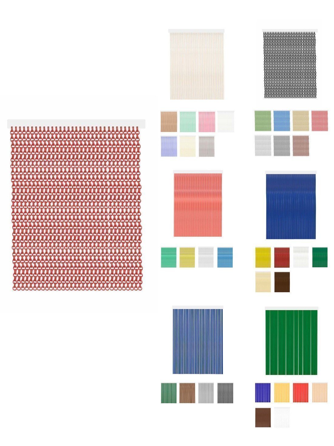 80 x 240 cm | krismar - rojo | cortinas de exterior impermeables – cort -
