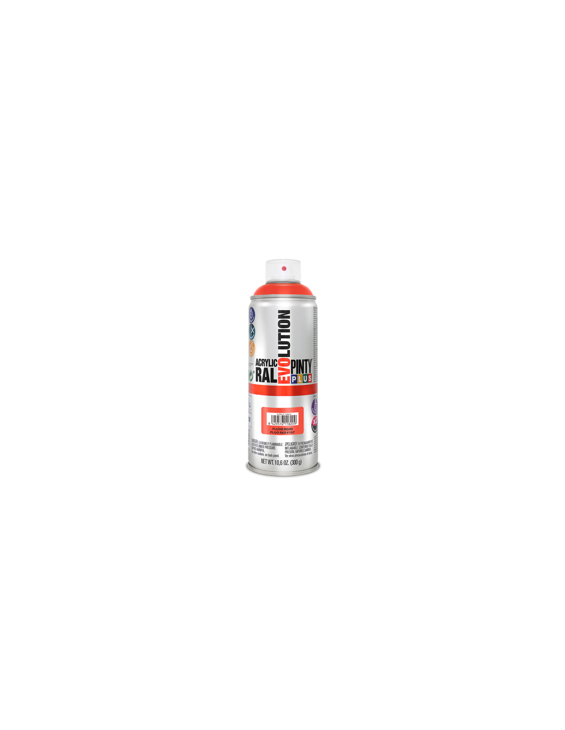 Spray fluorescente pintyplus 400 ml (rojo f107)