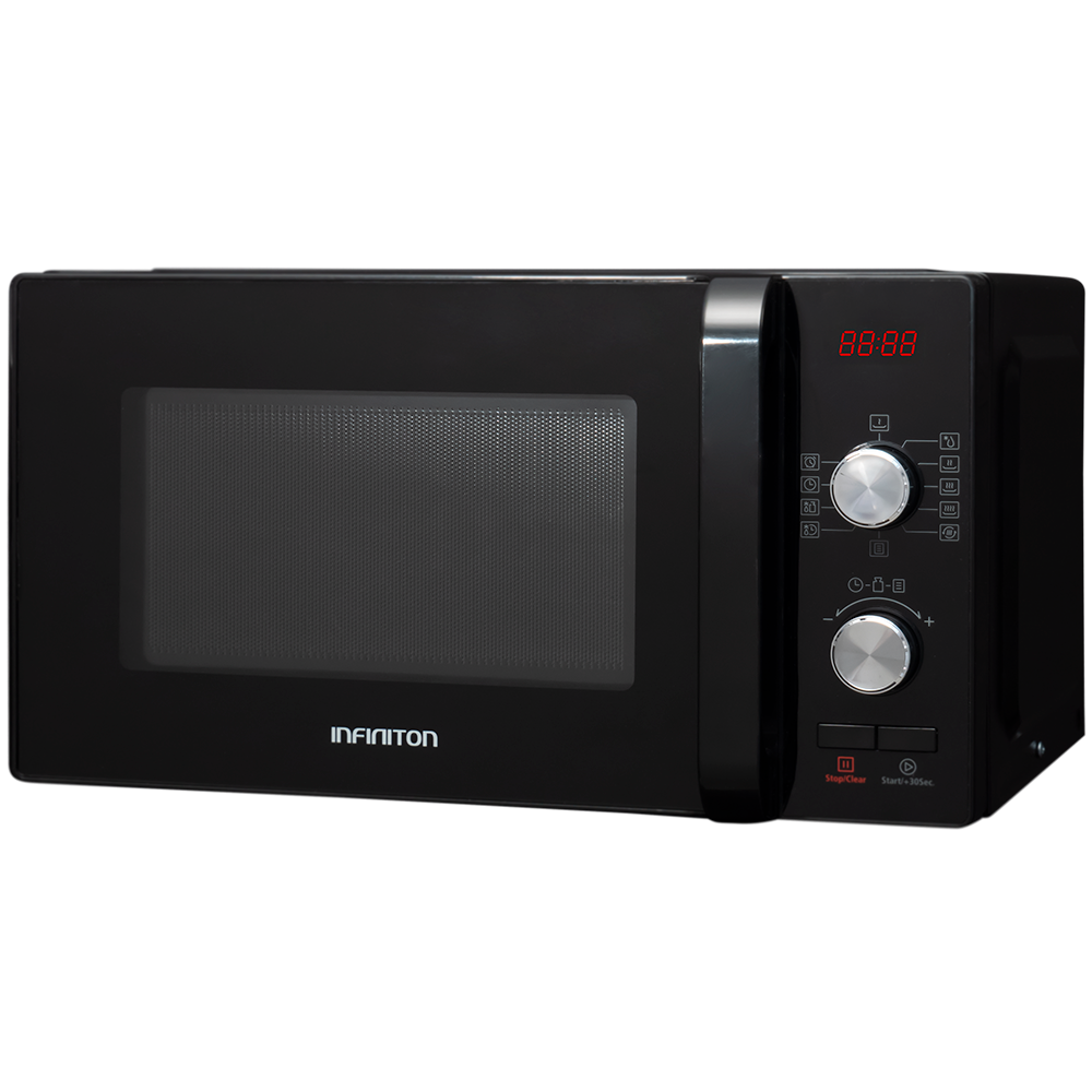 Microondas infiniton mw-f102 - negro, 20l., 700w, sin plato giratorio