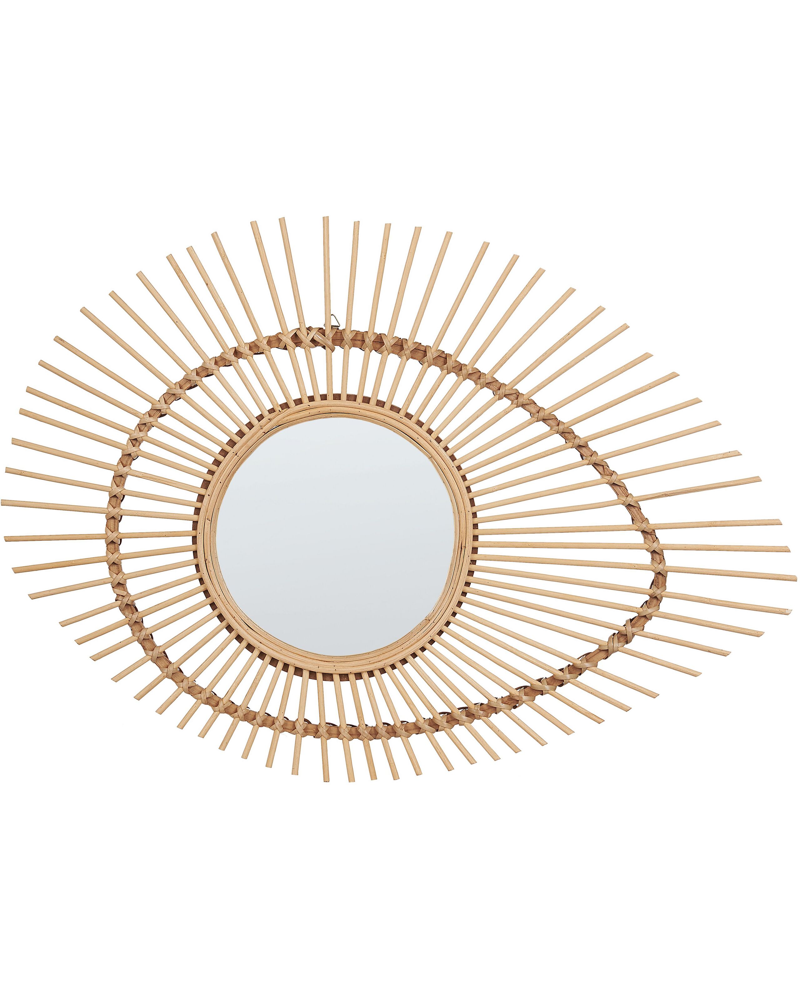 Espejo de pared bario 63 cm 45 cm bambú natural
